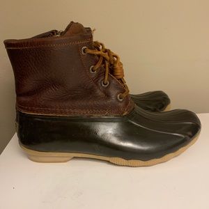 Sperry Duck Boots Tan/Brown Size 6